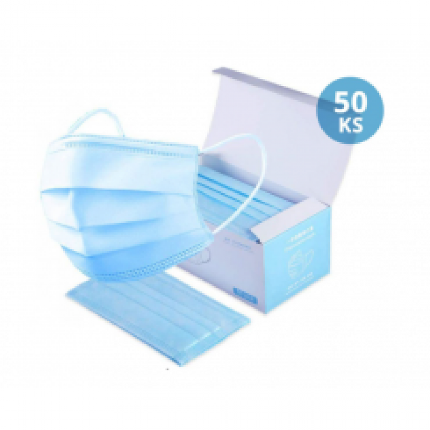 Jednorázové hygienické roušky 3-vrstvé RL03 (50ks)
